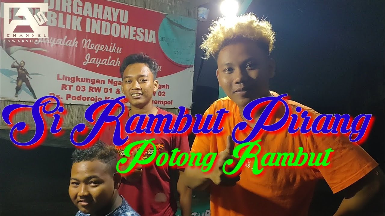 Si rambut  pirang  potong rambut  YouTube