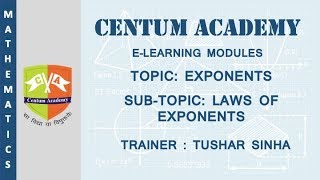 EXPONENTS: 6. Problem Solving Session # 1
