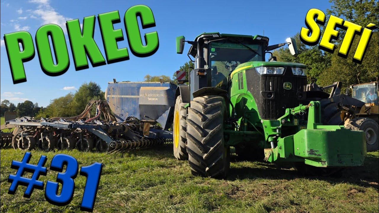 Pokec #31 John Deere 7R310 + Köckerling | sám si připravím sám si zaseju! 😎