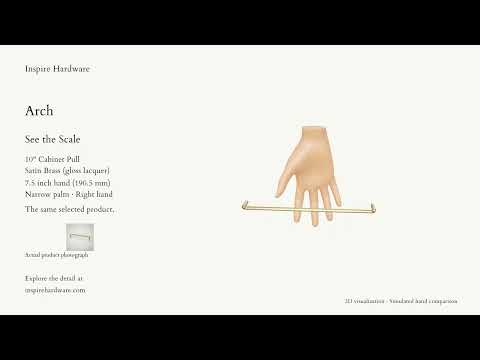 Video preview: Arch, Satin Brass (gloss lacquer) / 10"