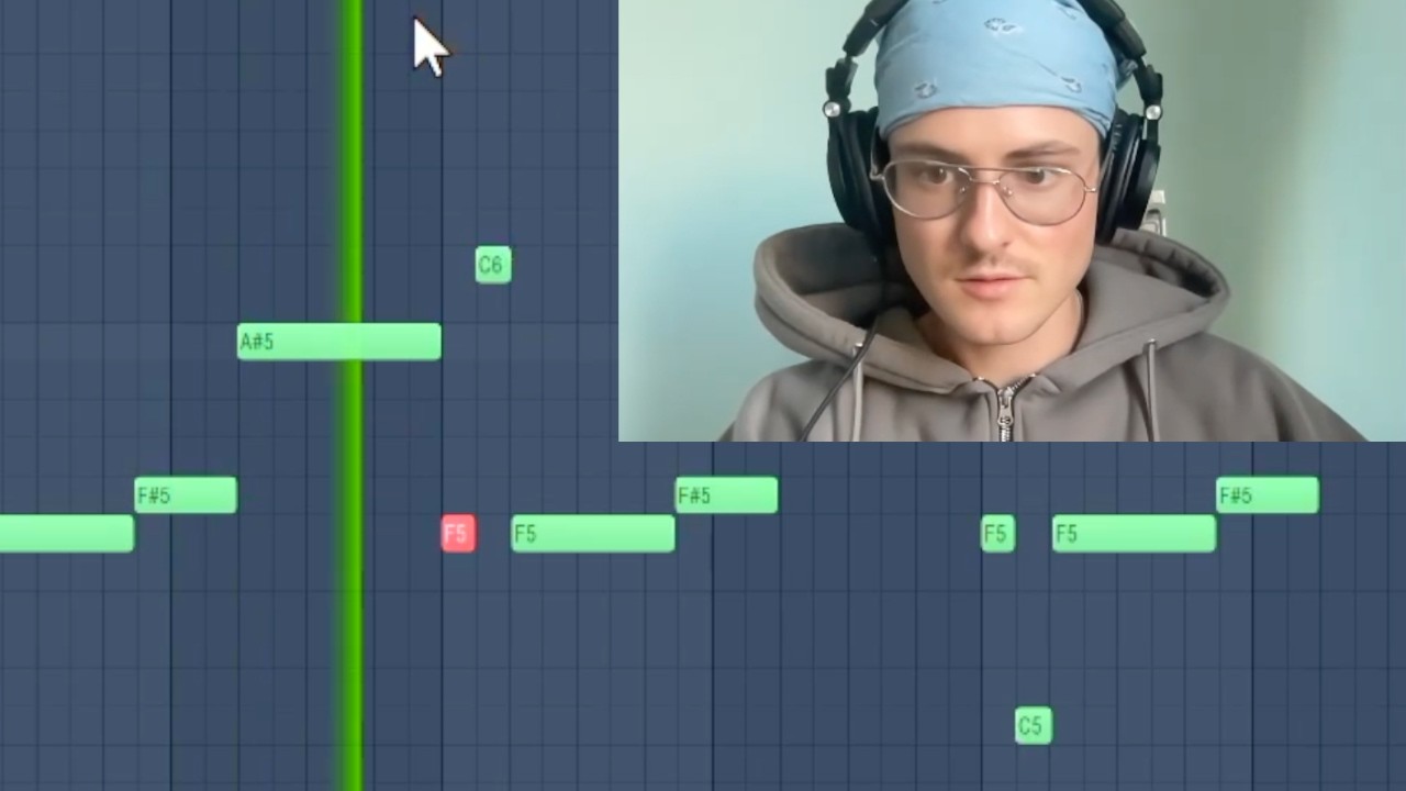 making a beat to impress squidward