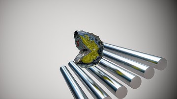 PacMan Softbody Simulation 3D Animation V2