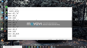 Lecture no 6 || Program to print name with characters in Assembly language.