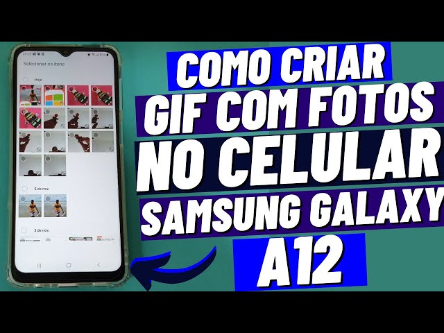 Como criar uma imagem GIF a partir de fotos em seu telefone Galaxy