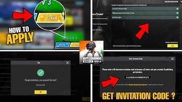 How To Apply For Wow Creator In Bgmi | Bgmi Wow Creator Invitation Code Kaise len