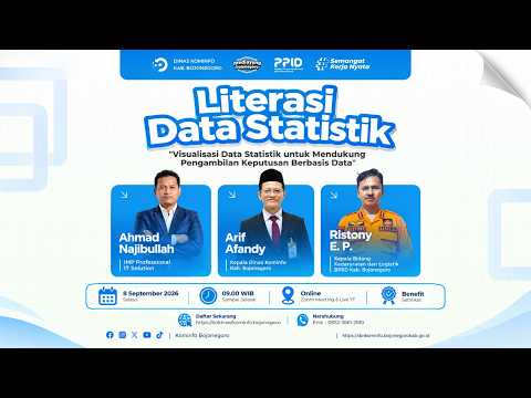 🔴[LIVE] WEBINAR LITERASI DATA STATISTIK