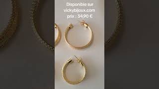 boucles d’oreilles créoles Vicky Bijoux #Bijou #jewelry #jewellery