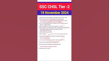 SSC CHSL tier 2 Paper analysis| SSC Chsl 18 November Tier2 paper analysis 2024| ssc chsl mains paper