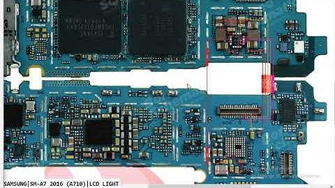 Samsung A7 2016 SM A710 LCD Light No Grapice Problem Hardware Solution