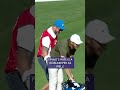 The caddie had one job here 🤣