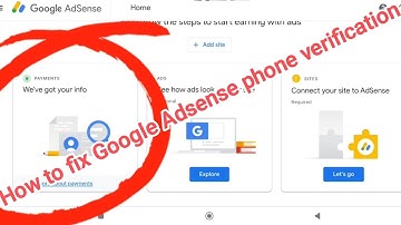 FIX! Google Adsense phone verification