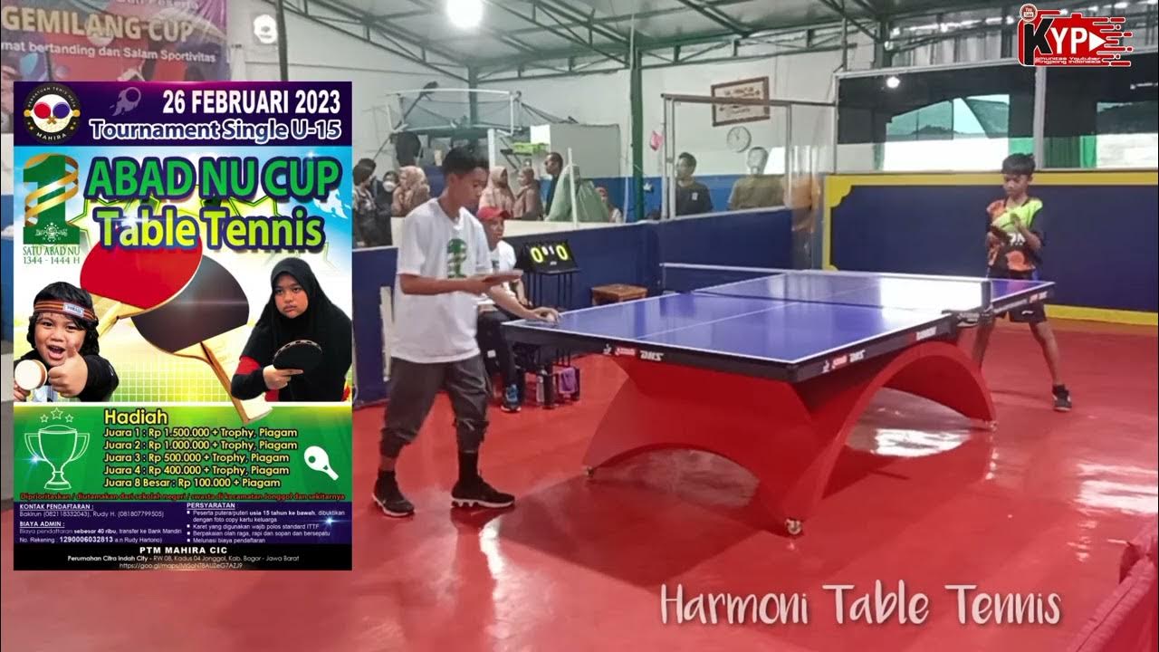 DHIRGAM (GEMPAR) 🆚 FAJA (MQ) 1 ABAD NU CUP TABLE TENNIS U15 BABAK