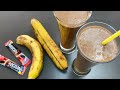Coffee banana smoothie  healthy weight loss recipe  quick  easy smoothie