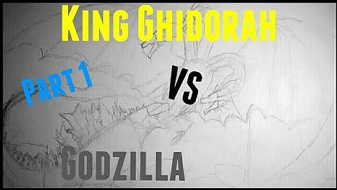 How to Draw Godzilla vs King Ghidorah from Godzilla: King of the Monsters - Part 1