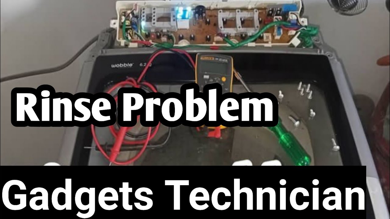 How to fixed rinse water problem in automatic samsung washing machine in hindi YouTube