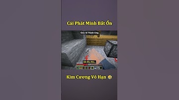 Tôi Phát Minh Ra Máy Đục Kim Cương Bất Ổn Trong Minecraft 🤣 #shorts