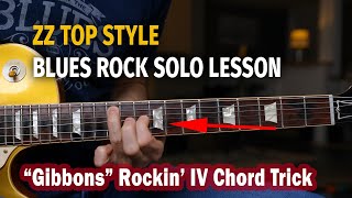 ZZ Top Style Blues Rock Solo Lesson