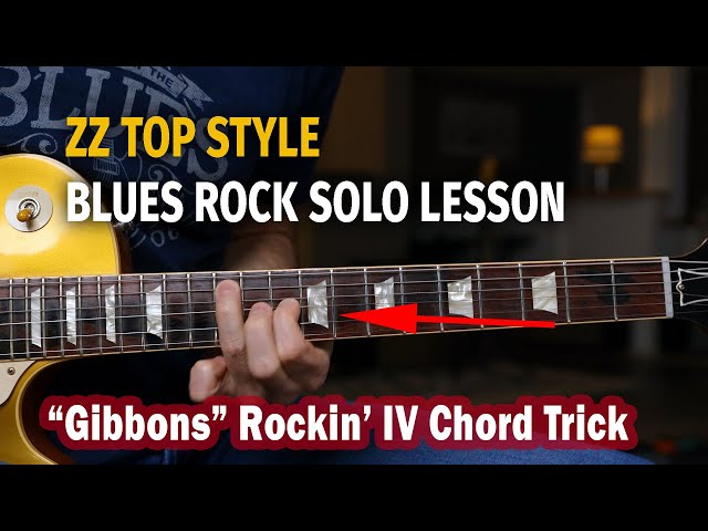 ZZ Top Style Blues Rock Solo Lesson - YouTube