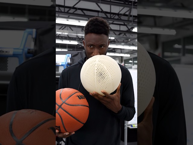 This Airless Basketball is 3D Printed! class=