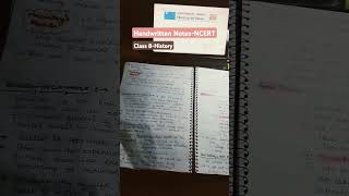 Handwritten Notes- #ncerthistoryclass8 #studymotivation #govtjobpreparation