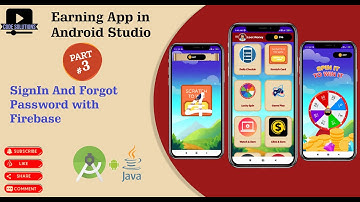 How to Create Earning App in android Studio | Complete  Source Code |  SignIn user | Part 3