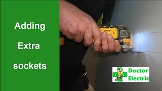 Installing extra bedroom sockets to a ring main UK using a multitool and testing