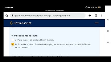 If the audio has no sound: GoTranscript