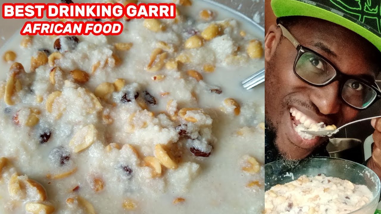HOW TO MAKE NIGERIAN DRINKING GARRI |DRINKING GARRI|GARRI RECIPE|SOAKED ...