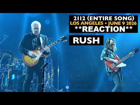 Musicians REACT to RUSH: 2112 ENTIRE SONG (June 9 2026 Los Angeles)