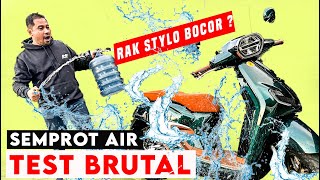 TES BRUTAL ‼️ 😱 Bagasi Honda Stylo160 BOCOR ?? Tes Semprot Air dan Bawa Galon 🔥