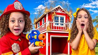 Little Firefighter Rhia saved Sierra - kids story