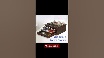 RUP 10 in 1 Board Games | Wooden Set #chess #ludo #checkers #snakeandladder #boardgames #wooden#kids
