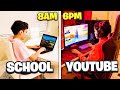 A Day In The Life Of A 14 Year Old Fortnite Content Creator | Mini Mamba