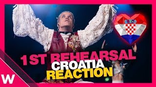 🇭🇷 Croatia First Rehearsal (REACTION) Baby Lasagna 'Rim Tim Tagi Dim' @ Eurovision 2024