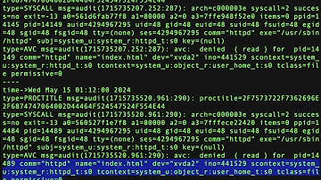 SELINUX troubleshooting