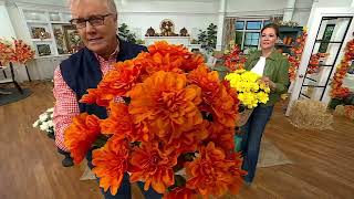 24 Deluxe Mums in Starter Pot by Valerie on QVC