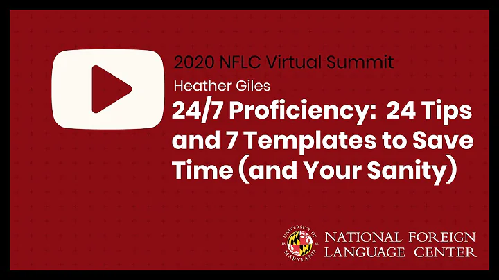 NFLC Virtual Summit (2020): 24/7 Proficiency:  24 ...