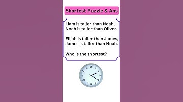 Who’s the Shortest? A Fun Logic Puzzle Challenge!