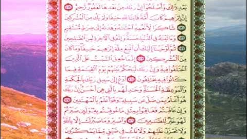 القران الكريم سورة النحل من الاية 119 الى الاية  128