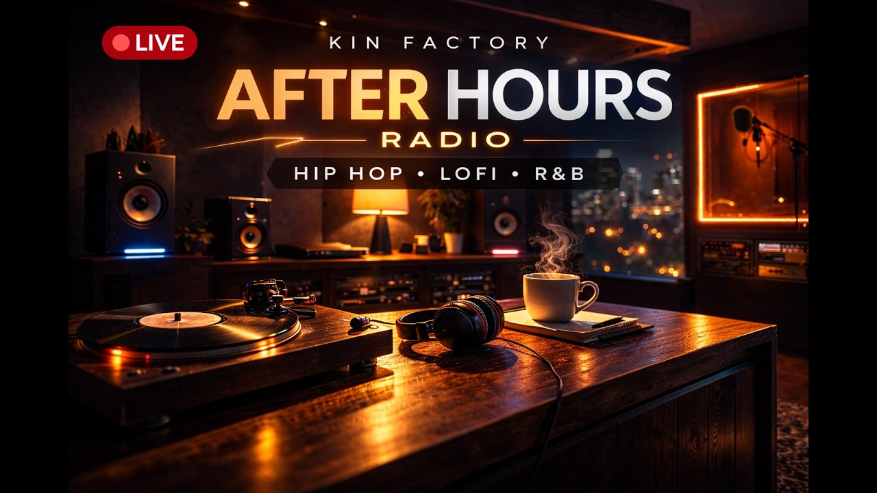LIVE LoFi Hip Hop Lounge ☕ Study • Relax • Focus | Kin Factory Radio