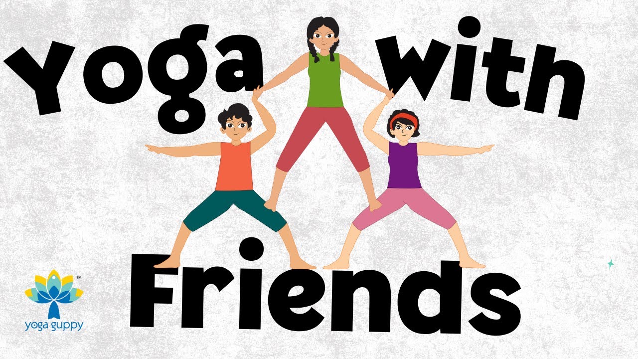 Забавные позы йоги для детей в школе | Йога с друзьями | Йога для детей | Yoga Guppy