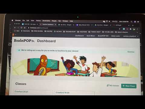 How to login in to Brainpop Jr.