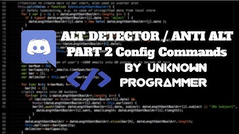 How to make anti alt discord bot | Part 2 | Unknown Programmer