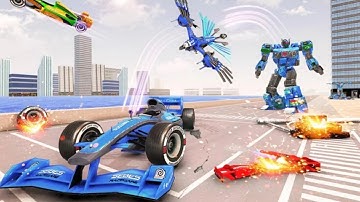 Eagle Robot Car Formula Car Transformation Android Gameplay