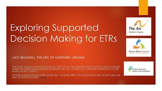 Exploring Supported Decision Making for Employment Transition Representatives