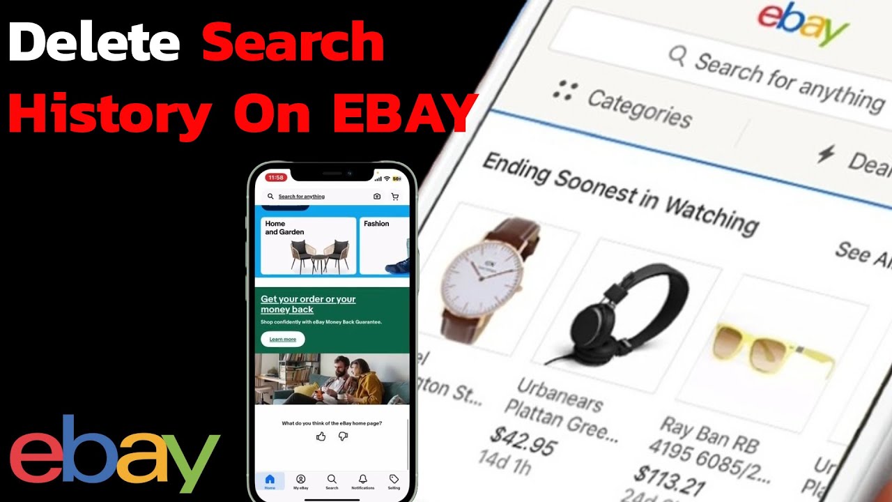 eBay Tutorial: How to Delete Recent Searches on eBay? - YouTube