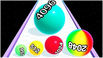 Ball Run 2048 merge number - Gameplay Walkthrough - Levels 1-25