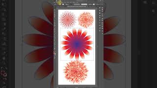 Blend Tool Tricks In Adobe Illustrator | Floral Design #shorts #illustratordesign #flower