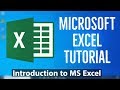 Microsoft Excel Tutorial - Introduction to MS Excel