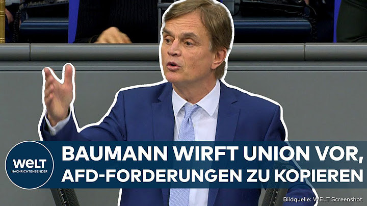 SCHLAGABTAUSCH IM BUNDESTAG: Bernd Baumann wirft Friedrich Merz vor, AfD-Forderungen nur zu kopieren